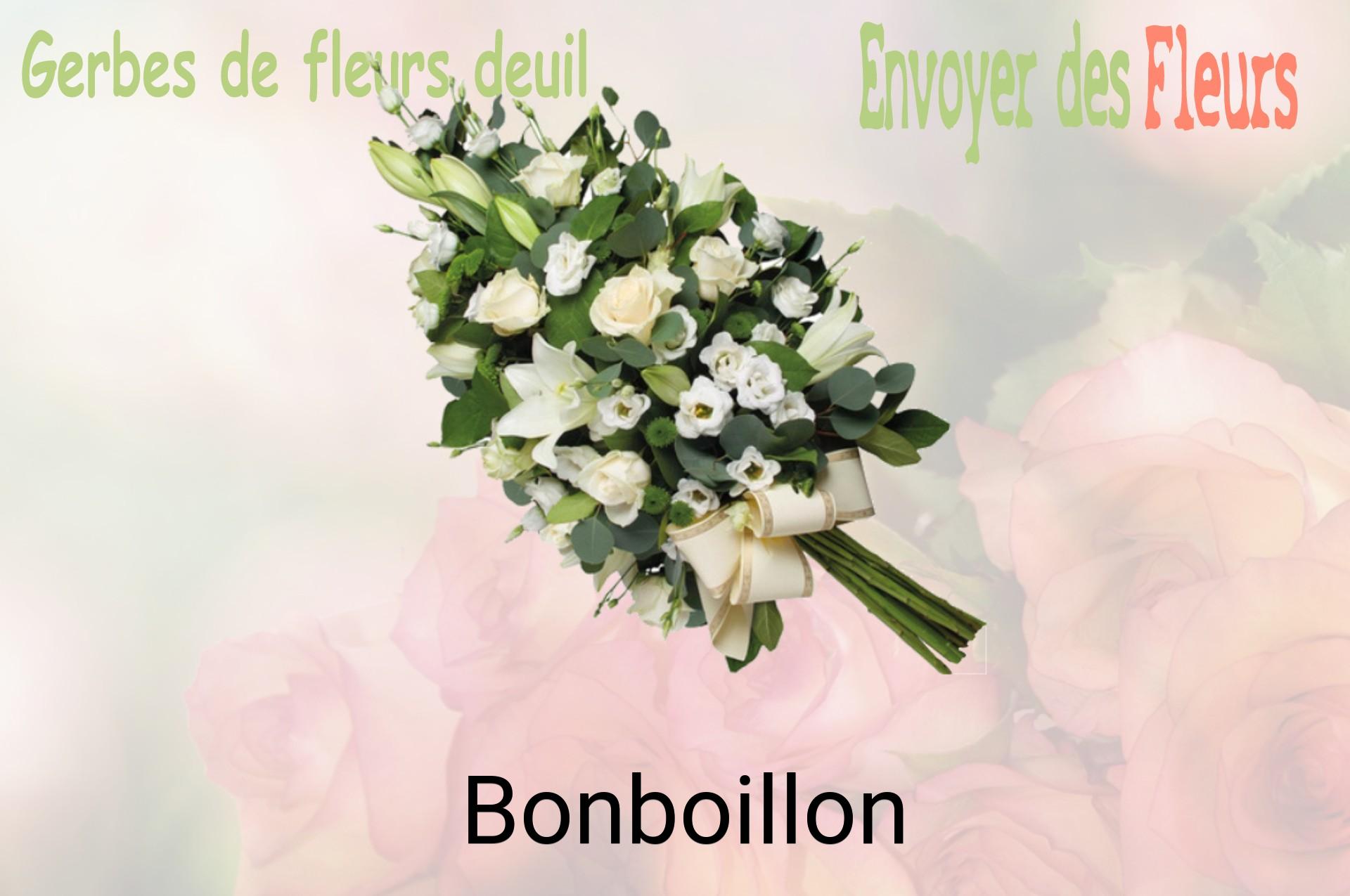 Gerbe de fleurs de deuil livrée à Bonboillon